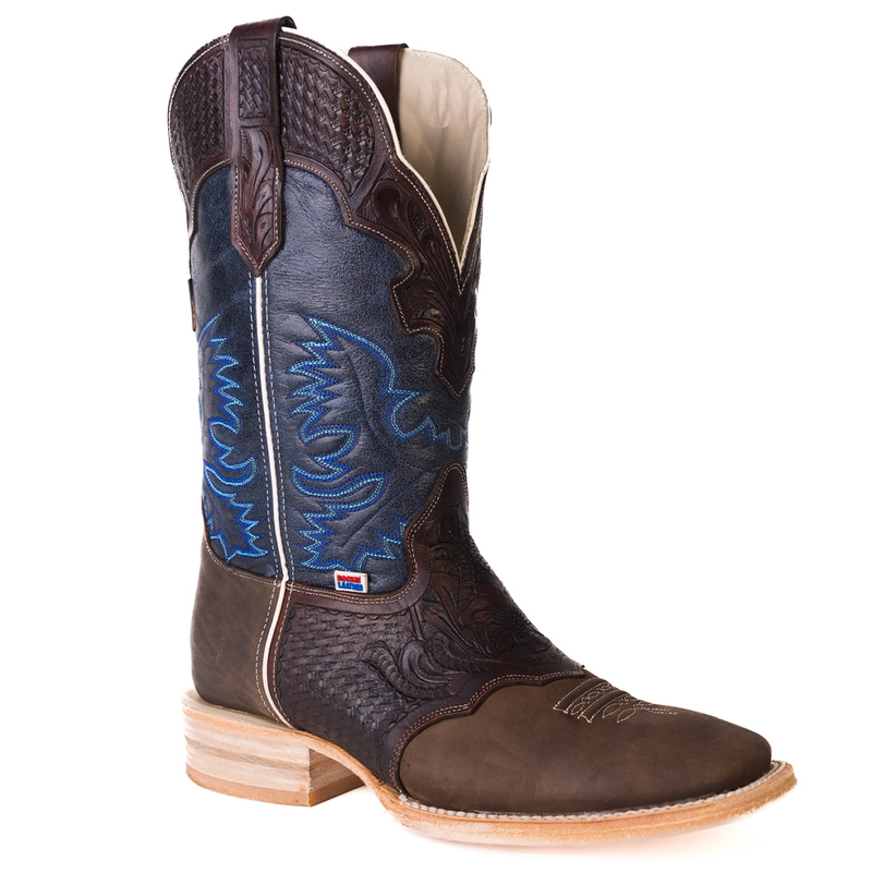 Load image into Gallery viewer, 1101 - RockinLeather Men's Hand Tooled Overlay Western Boot
