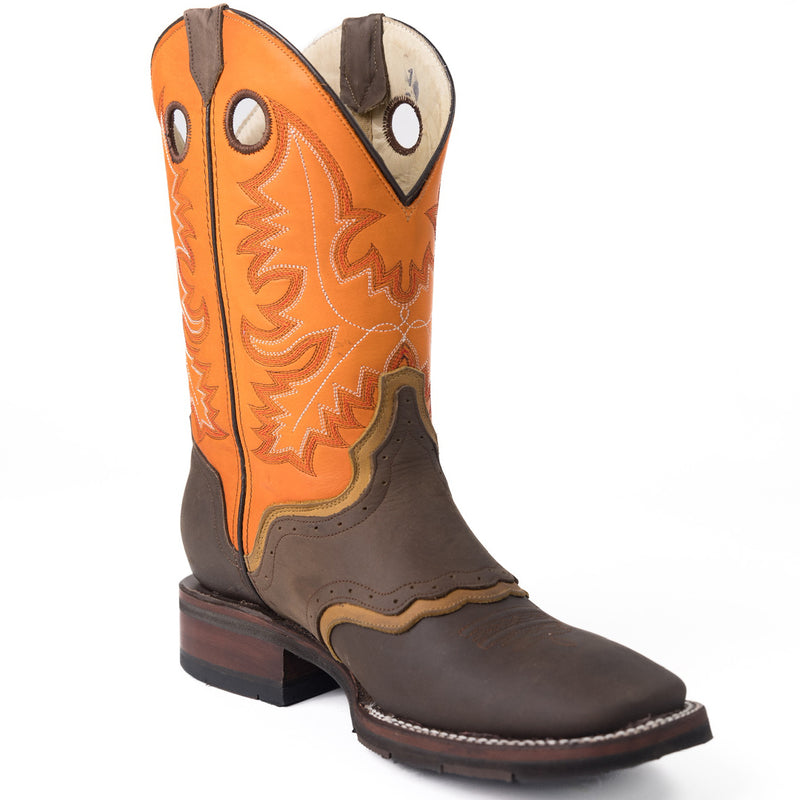 Load image into Gallery viewer, 1120 - RockinLeather Men's Square Toe Western Boot With Underlay
