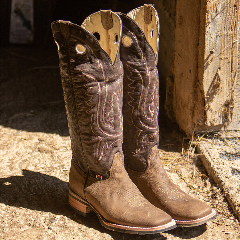 Load image into Gallery viewer, 1121 - RockinLeather Men's Buckaroo Distressed Brown Western Boot
