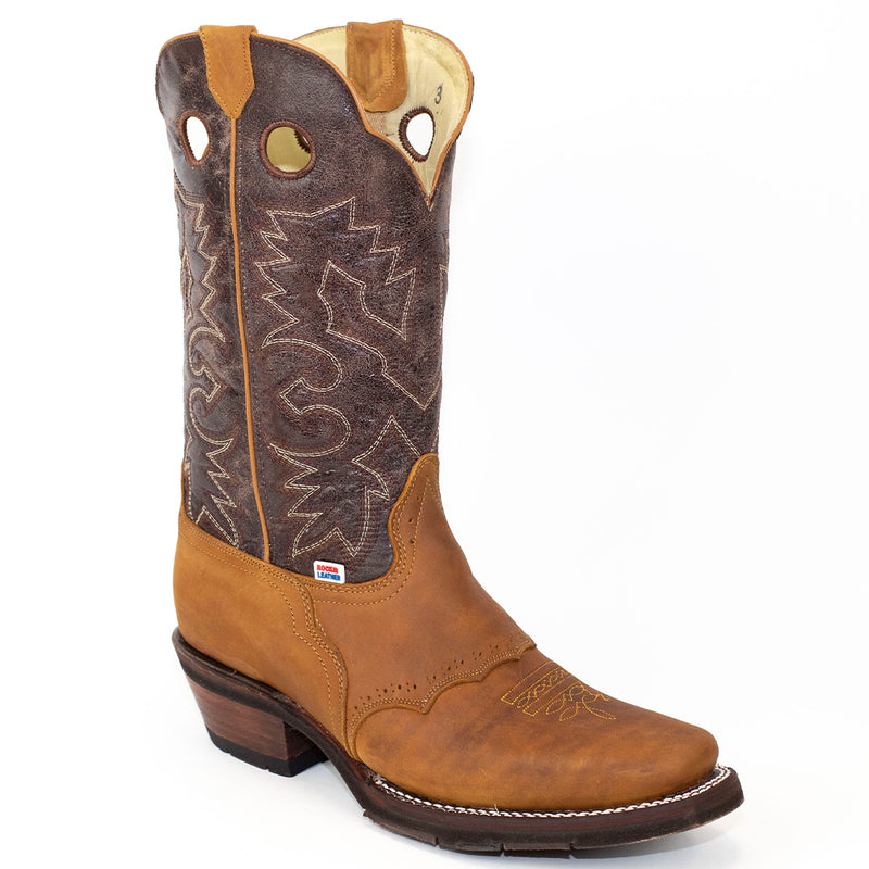 Load image into Gallery viewer, 1135 - RockinLeather Men's Tan Narrow Square Toe Western Boot
