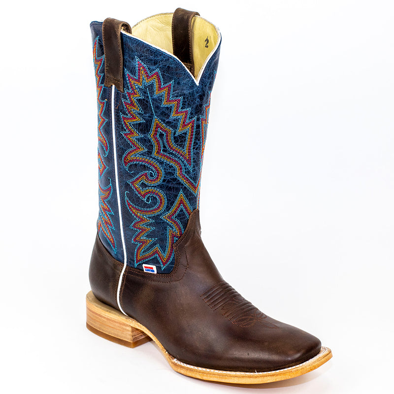 Load image into Gallery viewer, 1157 - RockinLeather Men's Chocolate Cowhide Western Boot
