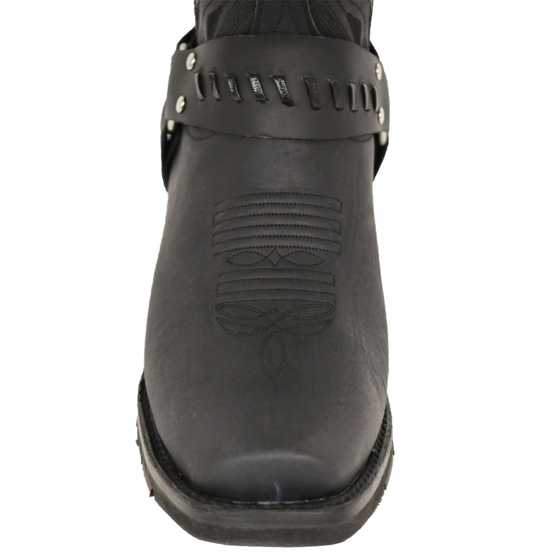 Load image into Gallery viewer, 1162 - RockinLeather Men's Black Leather Harness Boot
