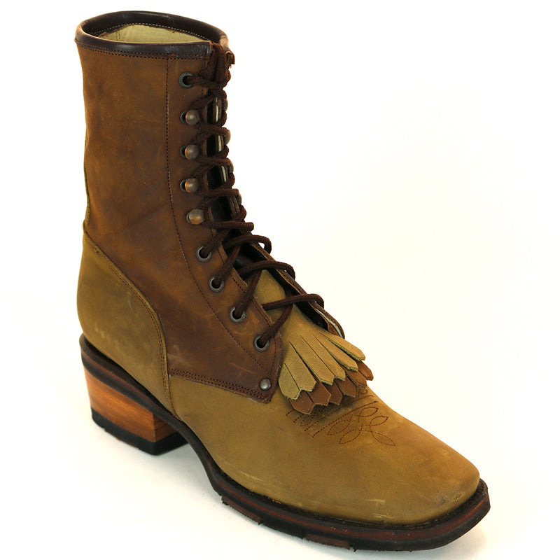 Load image into Gallery viewer, 1197 - RockinLeather Men's Square Toe Lace Up Packer Western Boot
