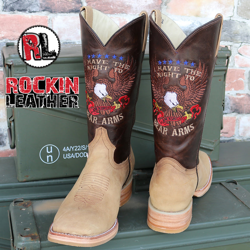 Load image into Gallery viewer, 1199 - RockinLeather Men's * Right To Bear Arms * Western Boot
