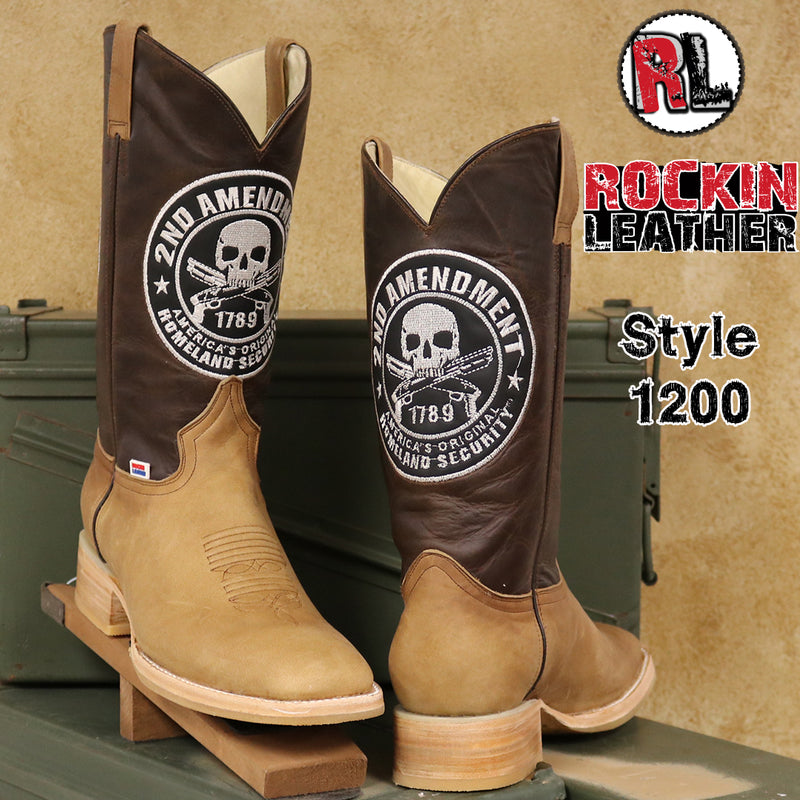 Load image into Gallery viewer, 1200 - RockinLeather Men's * 2nd Amendment * Western Boot
