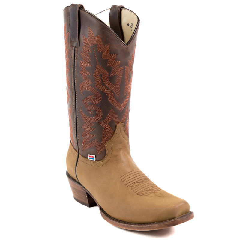 Load image into Gallery viewer, 1205 - RockinLeather Men's Crazy Horse Narrow Square Toe Western Boot
