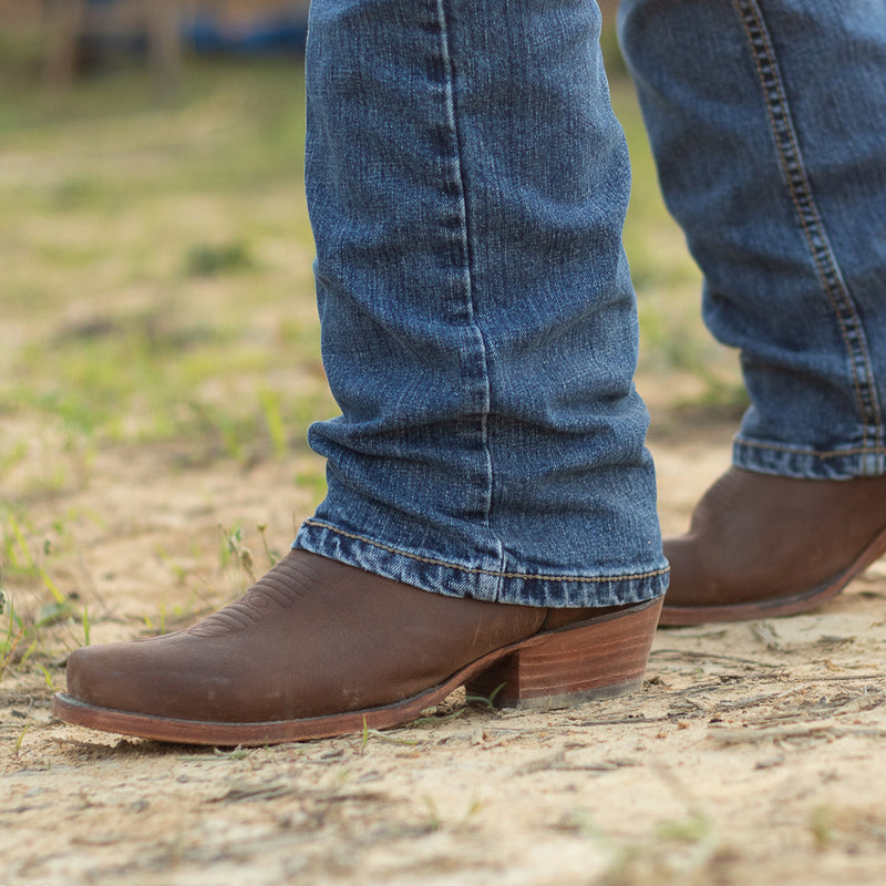 Load image into Gallery viewer, 1205 - RockinLeather Men's Crazy Horse Narrow Square Toe Western Boot
