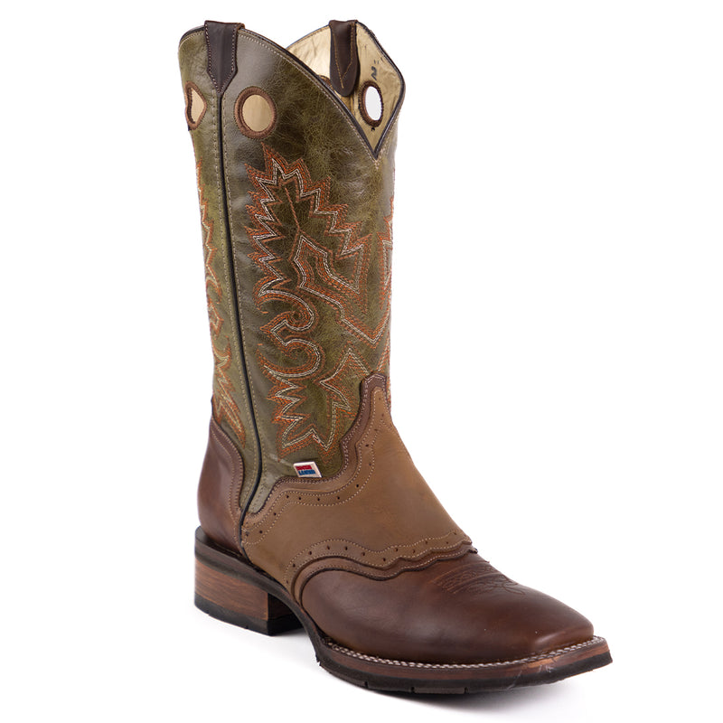 Load image into Gallery viewer, 1218 - RockinLeather Men's Shedron Ranch Western Boot w/Overlay
