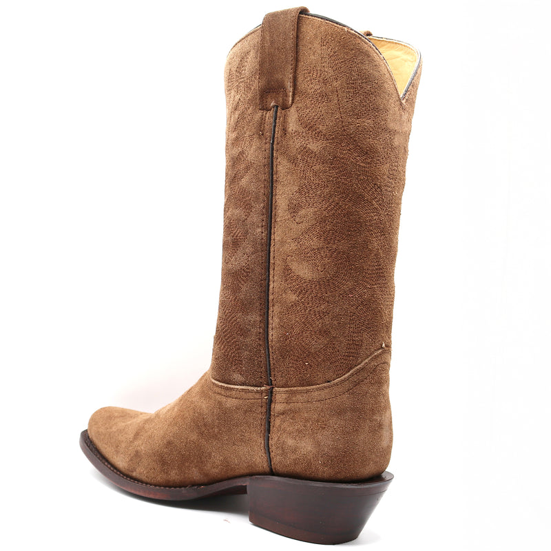 Load image into Gallery viewer, 1226 - RockinLeather Men's Tobacco Roughout Narrow Square Toe Western Boot

