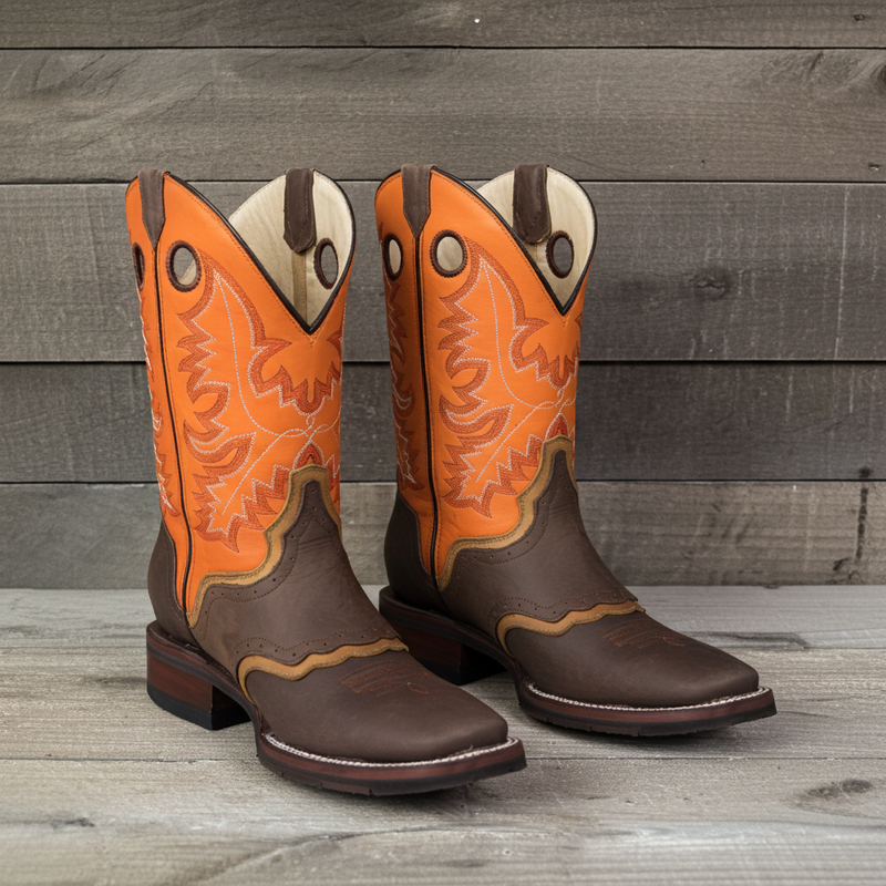Load image into Gallery viewer, 1120 - RockinLeather Men's Square Toe Western Boot With Underlay
