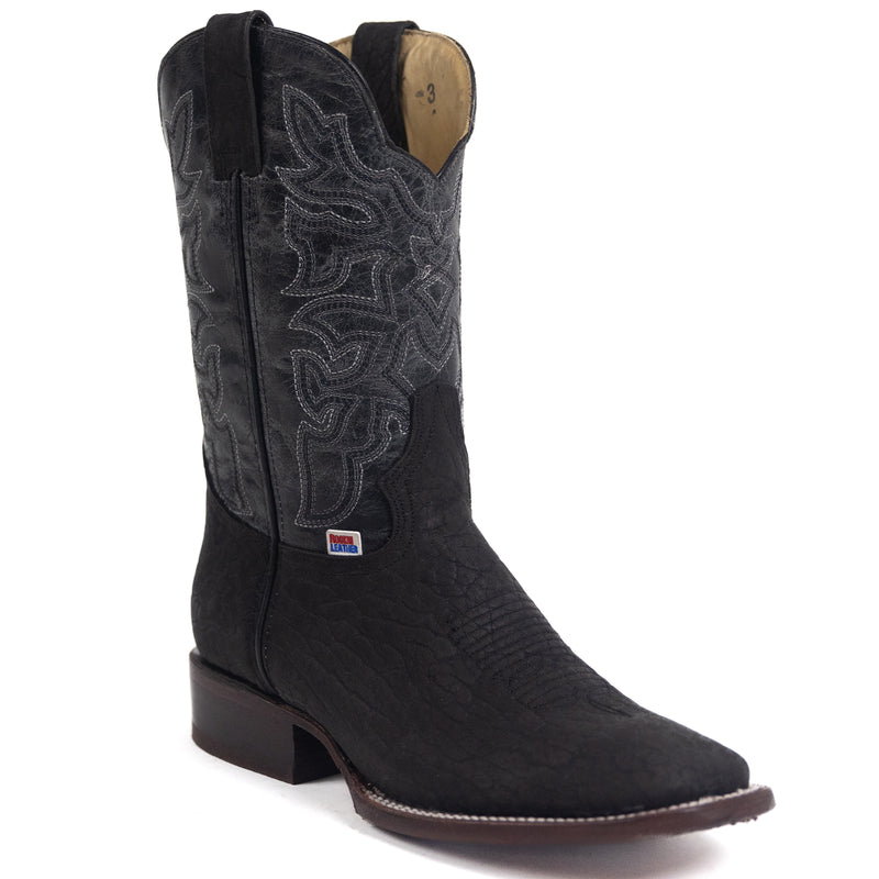 Load image into Gallery viewer, 1246 - RockinLeather Men's Black Bull Shoulder Western Boot
