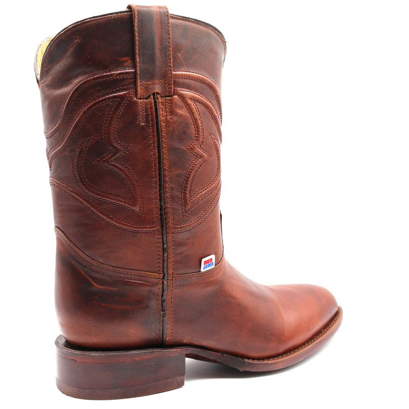 Load image into Gallery viewer, 1253 - RockinLeather Men's Cognac Goat Roper Boot
