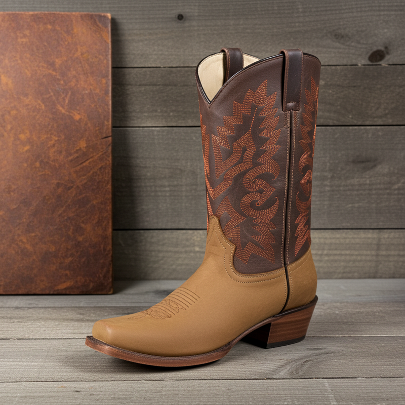 Load image into Gallery viewer, 1205 - RockinLeather Men's Crazy Horse Narrow Square Toe Western Boot
