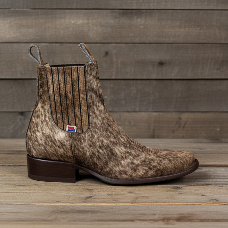 Load image into Gallery viewer, 1250 - RockinLeather Men's Genuine Cowhair Chelsea Boot
