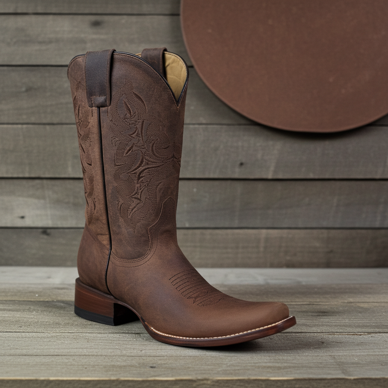 Load image into Gallery viewer, 1808 - RockinLeather Men's Oiled Mad Dog Cowhide Western Boot
