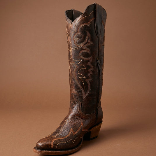 8300 - RockinLeather Women's Hand Painted Snip Toe Boot