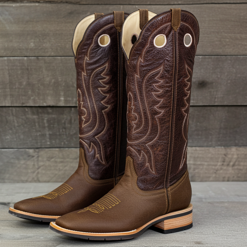 Load image into Gallery viewer, 1121 - RockinLeather Men's Buckaroo Distressed Brown Western Boot
