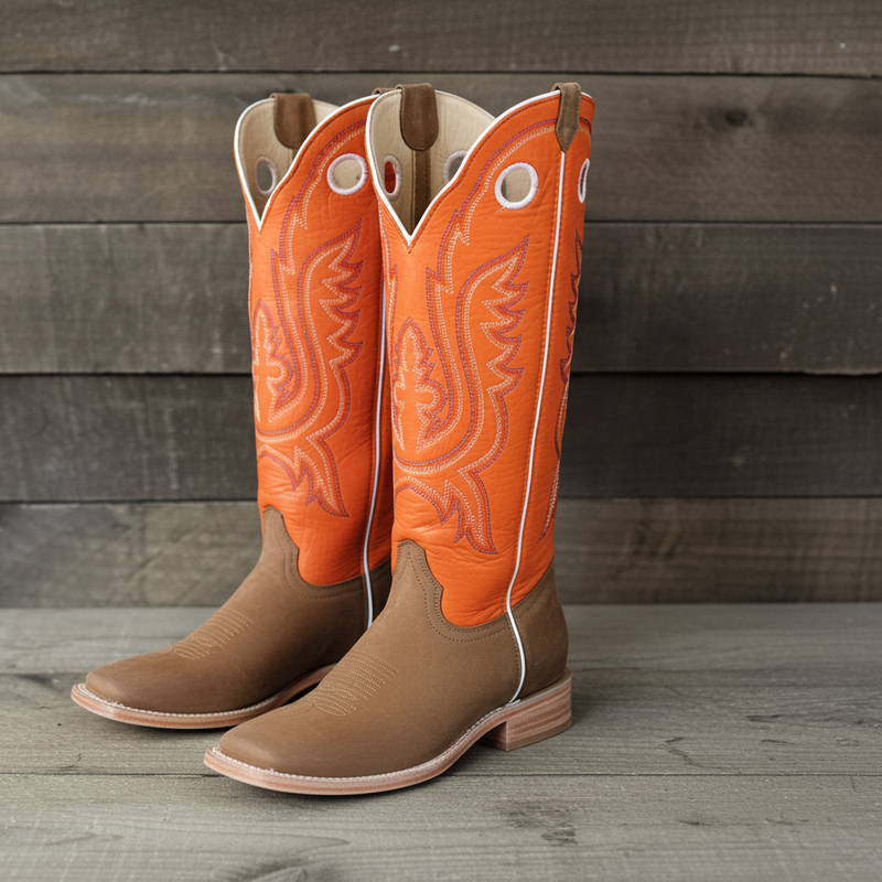 Load image into Gallery viewer, 1104 - RockinLeather Men's Buckaroo Orange Shaft Western Boot
