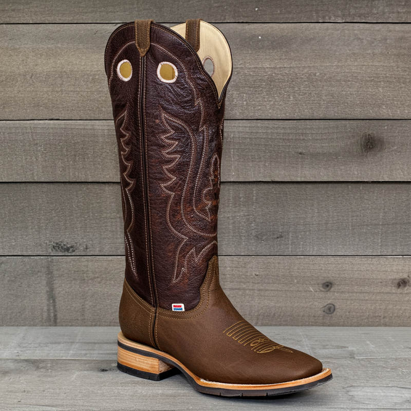 Load image into Gallery viewer, 1121 - RockinLeather Men's Buckaroo Distressed Brown Western Boot
