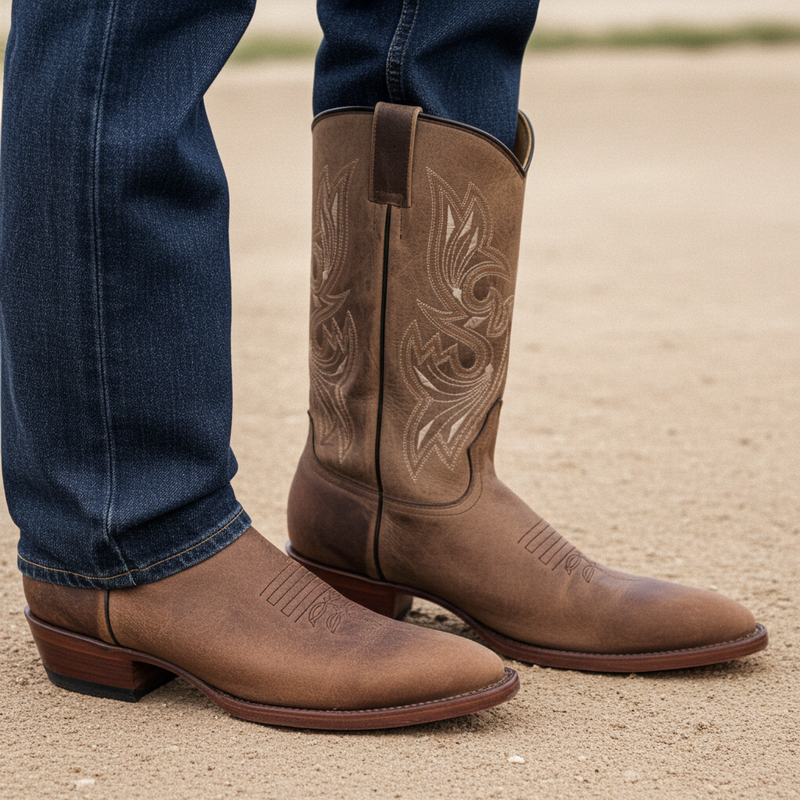 Load image into Gallery viewer, 1802 - RockinLeather Men's Mad Dog Cowhide Western Boot With Pointed Toe

