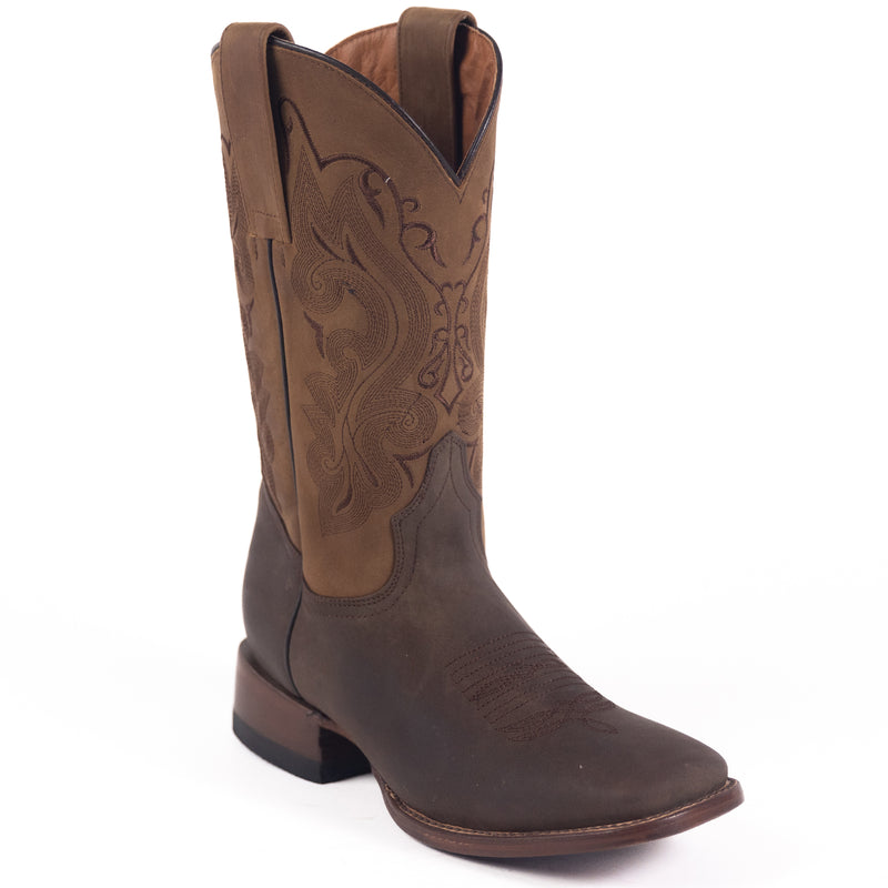 Load image into Gallery viewer, 1805 - RockinLeather Men's Crazy Choco Cowhide Western Boot
