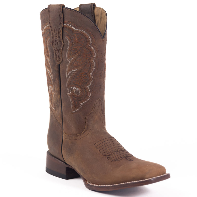 Load image into Gallery viewer, 1806 - RockinLeather Men's Mad Dog Cowhide Western Boot With Square Toe
