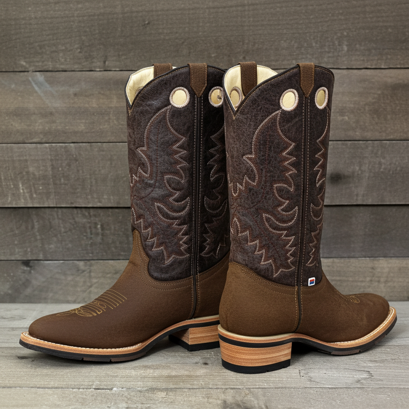 Load image into Gallery viewer, 1116 - RockinLeather Men's Round Toe Crazy Flotter Western Boot
