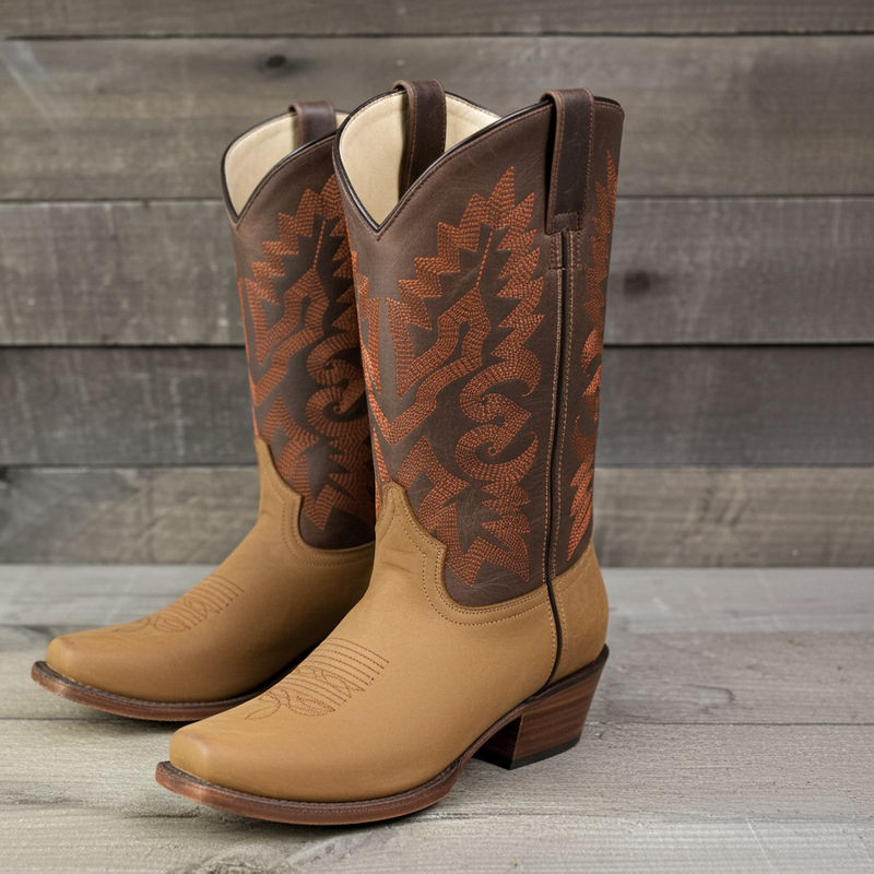 Load image into Gallery viewer, 1205 - RockinLeather Men's Crazy Horse Narrow Square Toe Western Boot
