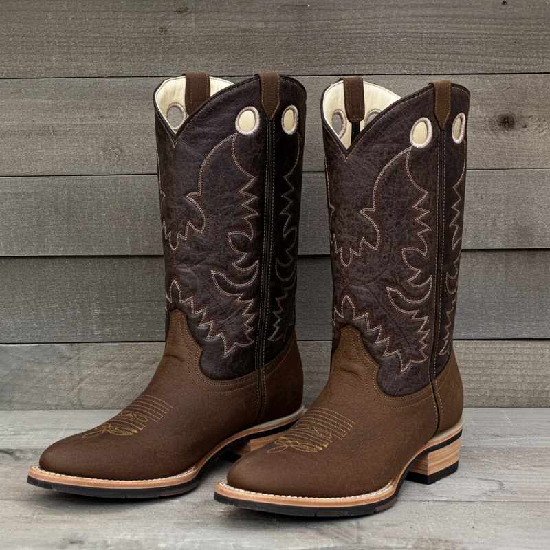 Load image into Gallery viewer, 1116 - RockinLeather Men's Round Toe Crazy Flotter Western Boot
