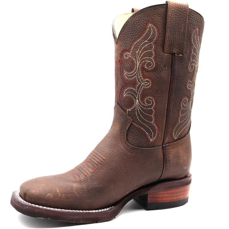 Load image into Gallery viewer, 2000 - RockinLeather Women's Crazy Flotter Square Toe Western Boot
