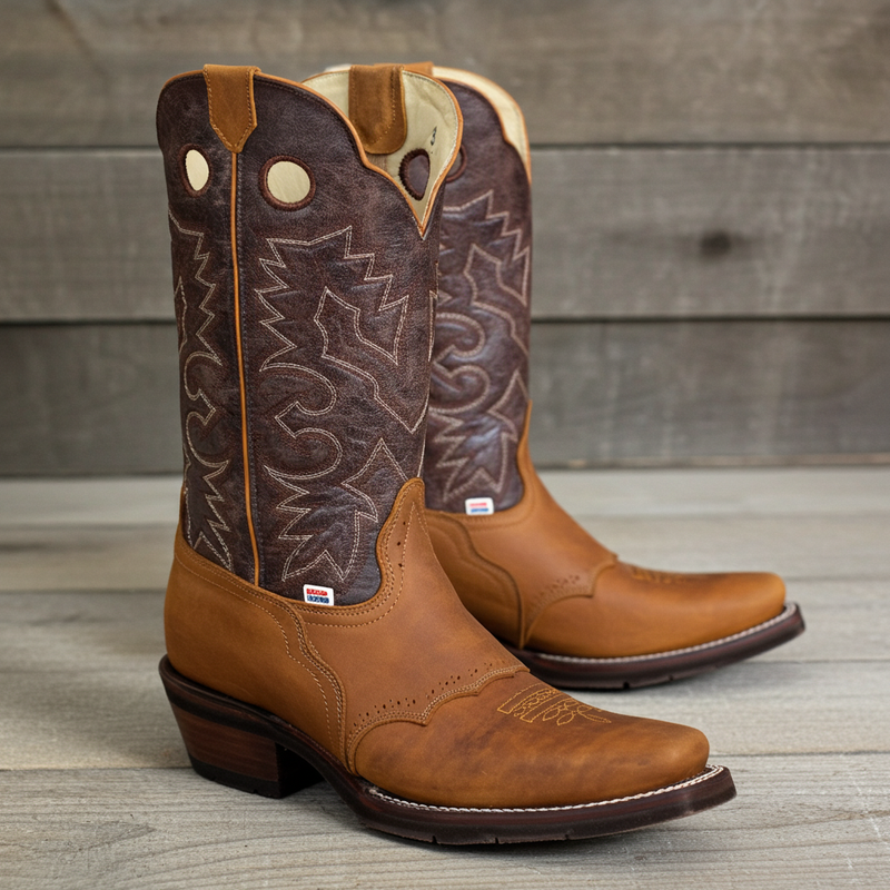 Load image into Gallery viewer, 1135 - RockinLeather Men's Tan Narrow Square Toe Western Boot
