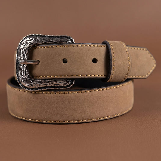 B1032 - RockinLeather Children's Distressed Brown Leather Belt