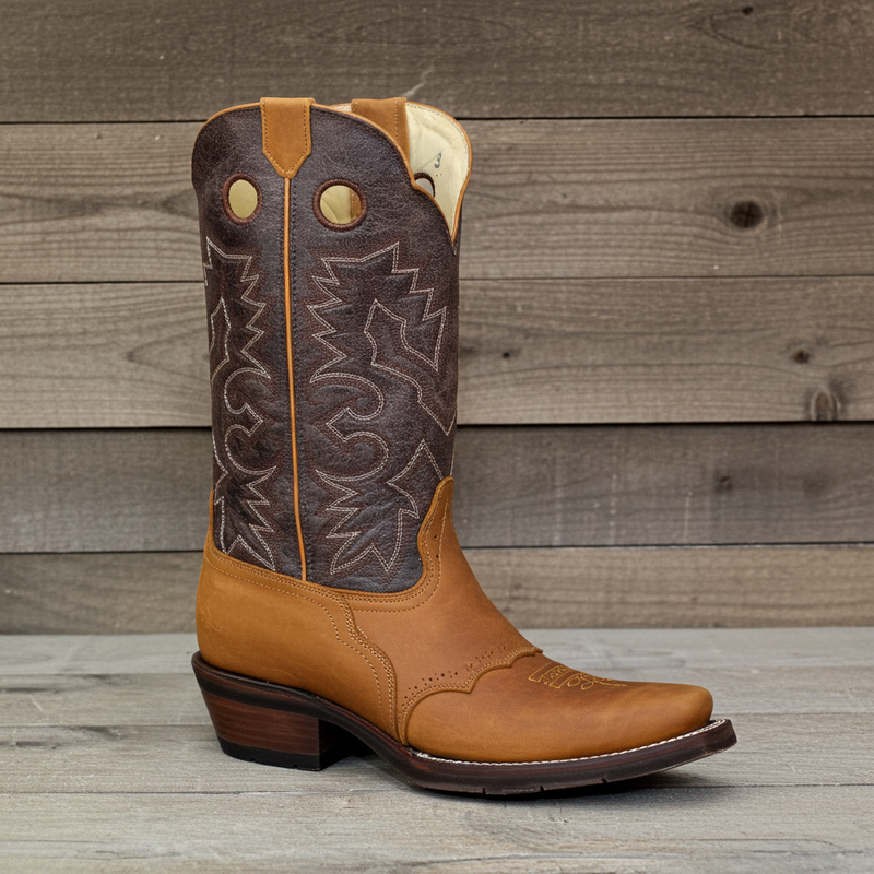 Load image into Gallery viewer, 1135 - RockinLeather Men's Tan Narrow Square Toe Western Boot
