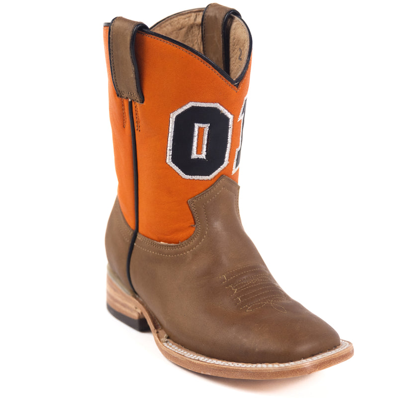 Load image into Gallery viewer, 4104 - RockinLeather Children's Hand Crafted "01" Western Boot
