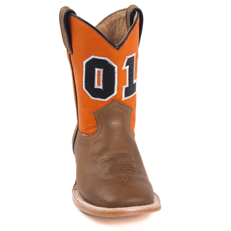 Load image into Gallery viewer, 4104 - RockinLeather Children's Hand Crafted "01" Western Boot
