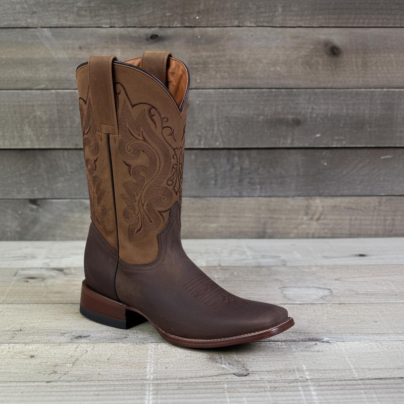 Load image into Gallery viewer, 1805 - RockinLeather Men's Crazy Choco Cowhide Western Boot
