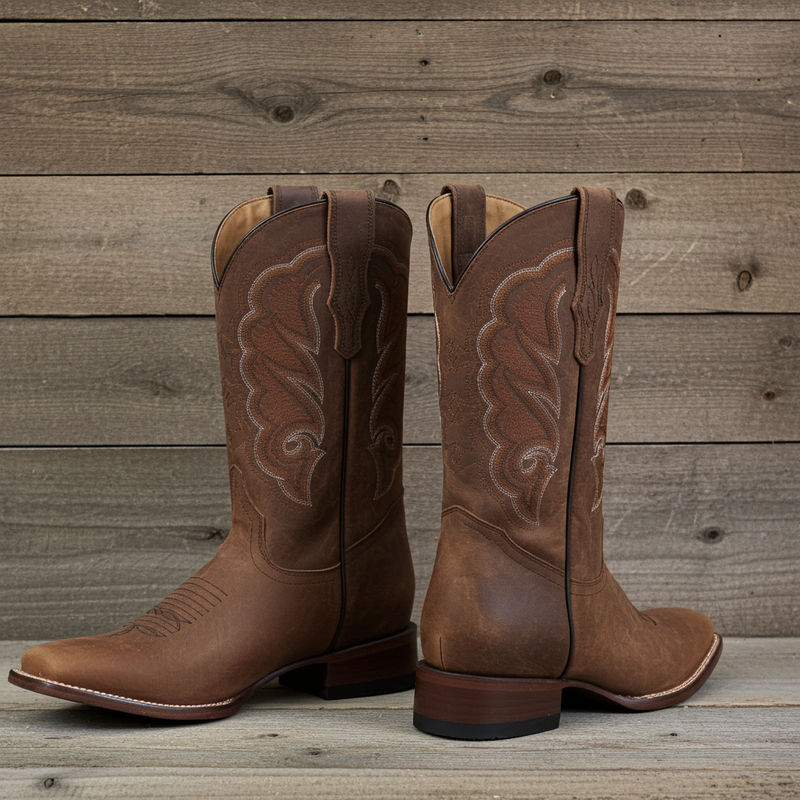 Load image into Gallery viewer, 1806 - RockinLeather Men's Mad Dog Cowhide Western Boot With Square Toe
