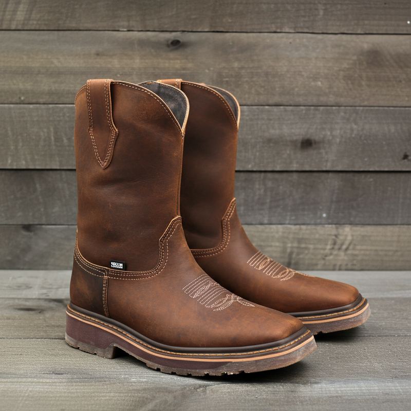 Load image into Gallery viewer, 9003 - RockinLeather Men's Crazy Horse Square Toe Work Boot
