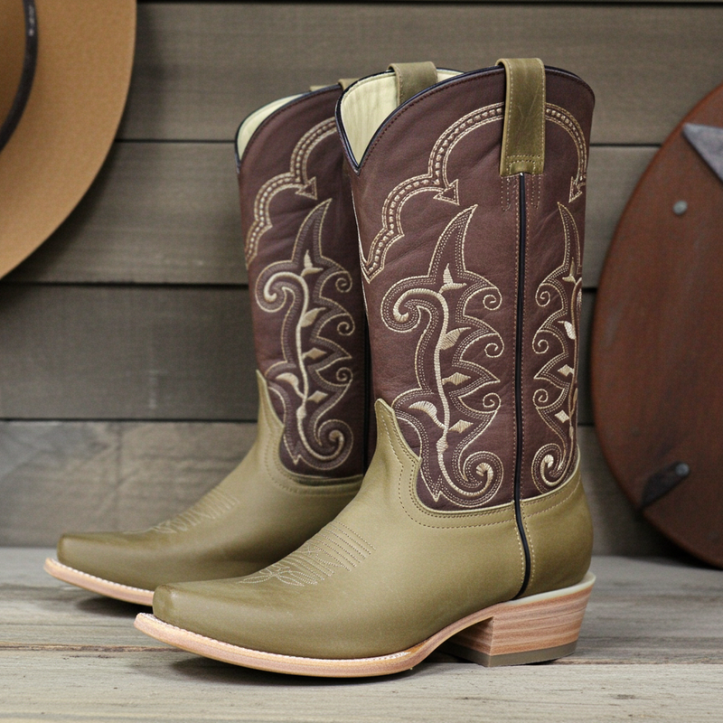 Load image into Gallery viewer, 1153 - RockinLeather Men's Narrow Square Toe Western Boot
