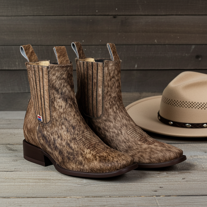 Load image into Gallery viewer, 1250 - RockinLeather Men's Genuine Cowhair Chelsea Boot

