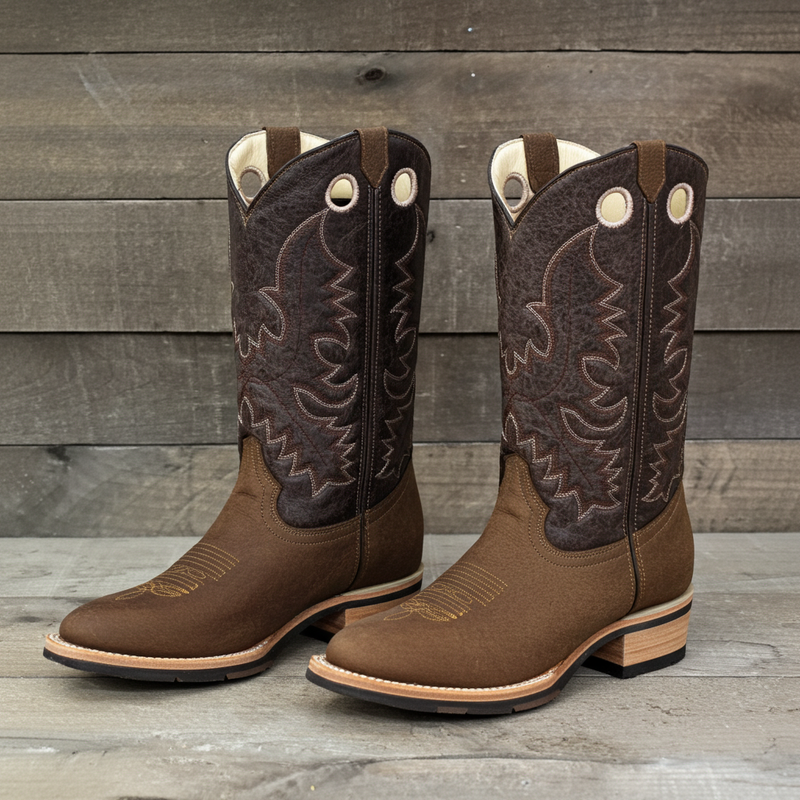 Load image into Gallery viewer, 1116 - RockinLeather Men's Round Toe Crazy Flotter Western Boot
