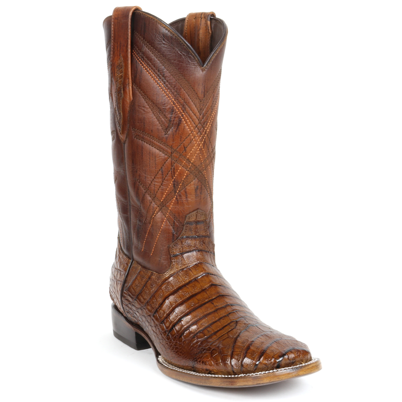 Load image into Gallery viewer, 8008 - RockinLeather Men's Sidney Caiman Square Toe Western Boot
