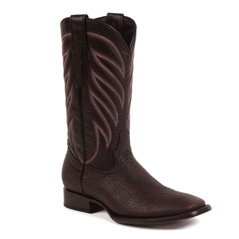 Load image into Gallery viewer, 8027 - RockinLeather Men's Black Cherry Genuine Sharkskin Boots
