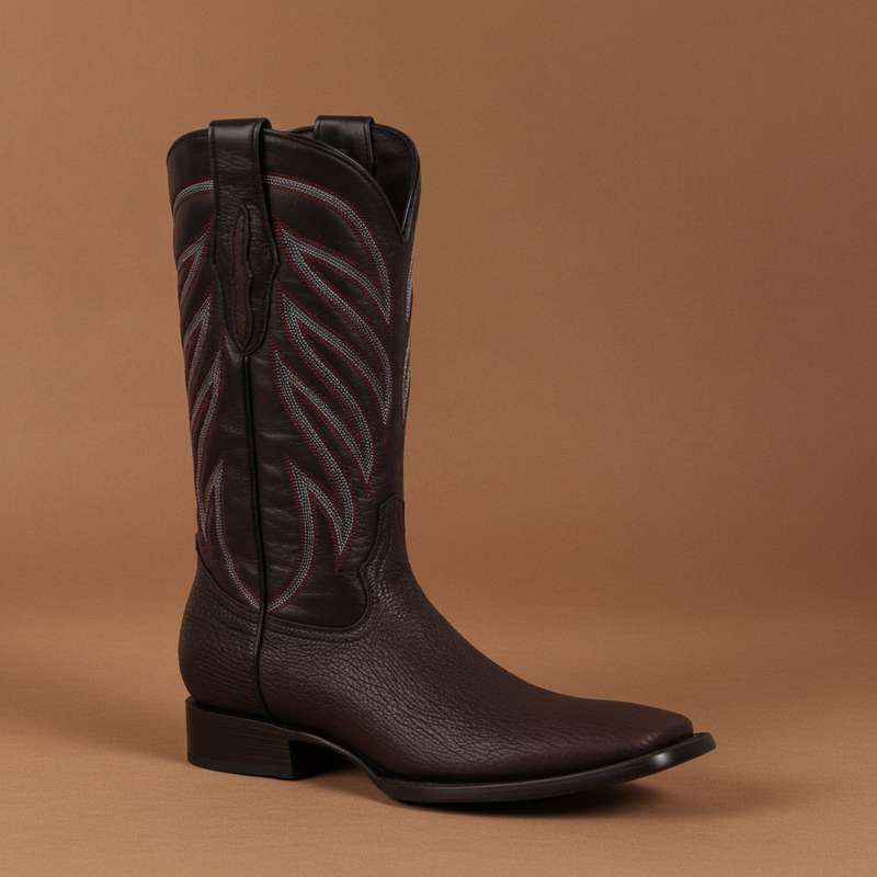Load image into Gallery viewer, 8027 - RockinLeather Men's Black Cherry Genuine Sharkskin Boots
