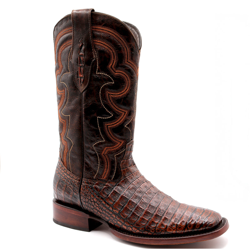 Load image into Gallery viewer, 8033 - RockinLeather Men's Caiman Square Toe Western Boot
