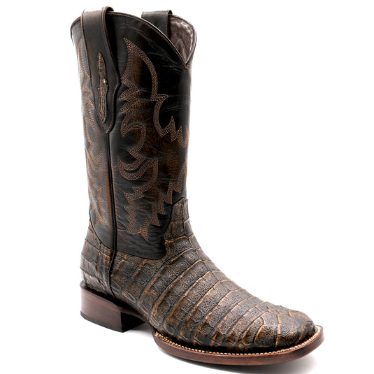 8035 - RockinLeather Men's Caiman Square Toe Western Boot