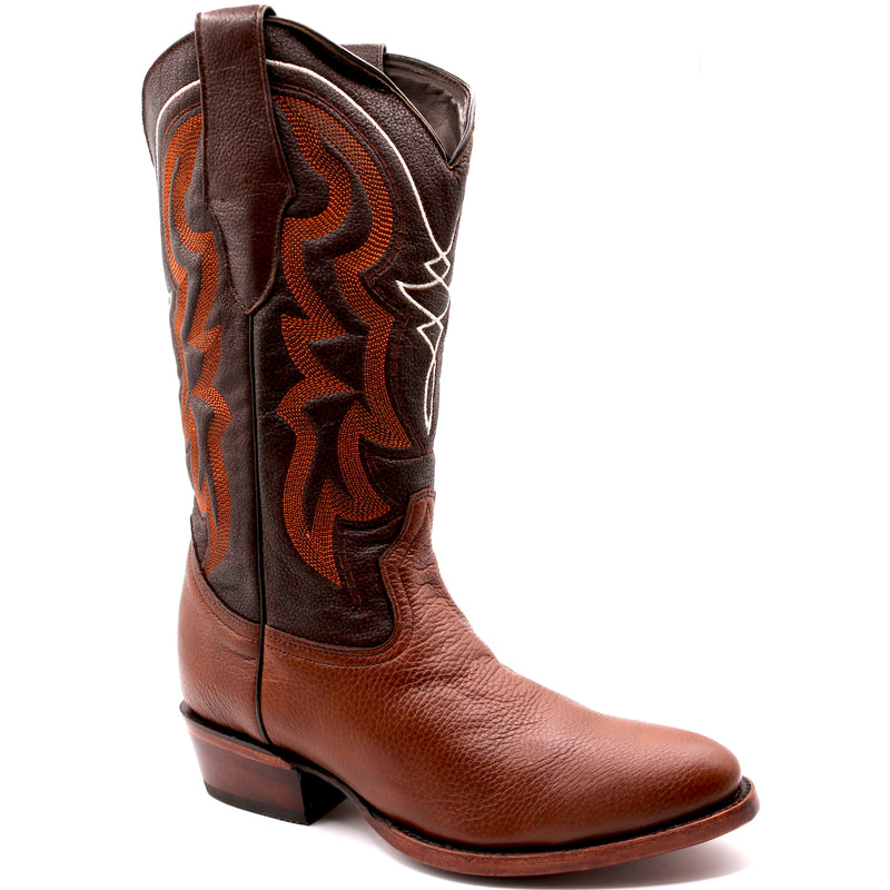 Load image into Gallery viewer, 8039 - RockinLeather Men's Genuine Brown Deer Skin Western Boot

