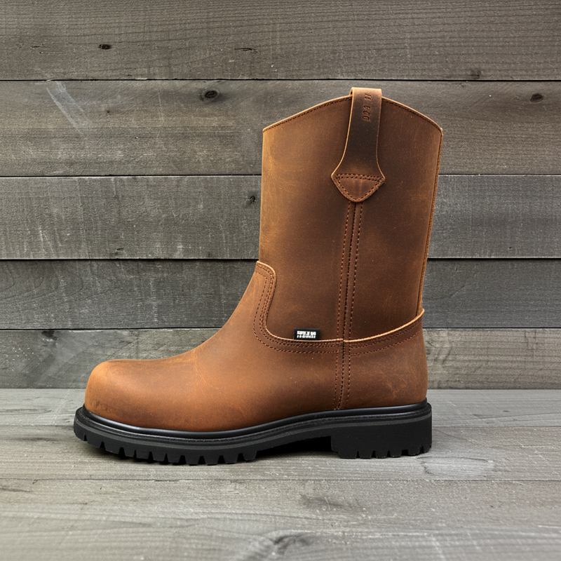 Load image into Gallery viewer, 9002 - RockinLeather Men's Crazy Horse Round Steel Toe Boot
