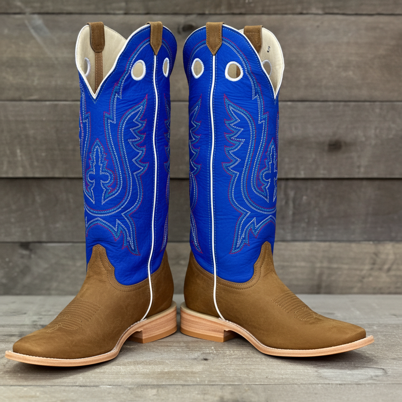 Load image into Gallery viewer, 1106 - RockinLeather Men's Buckaroo Blue Shaft Western Boot
