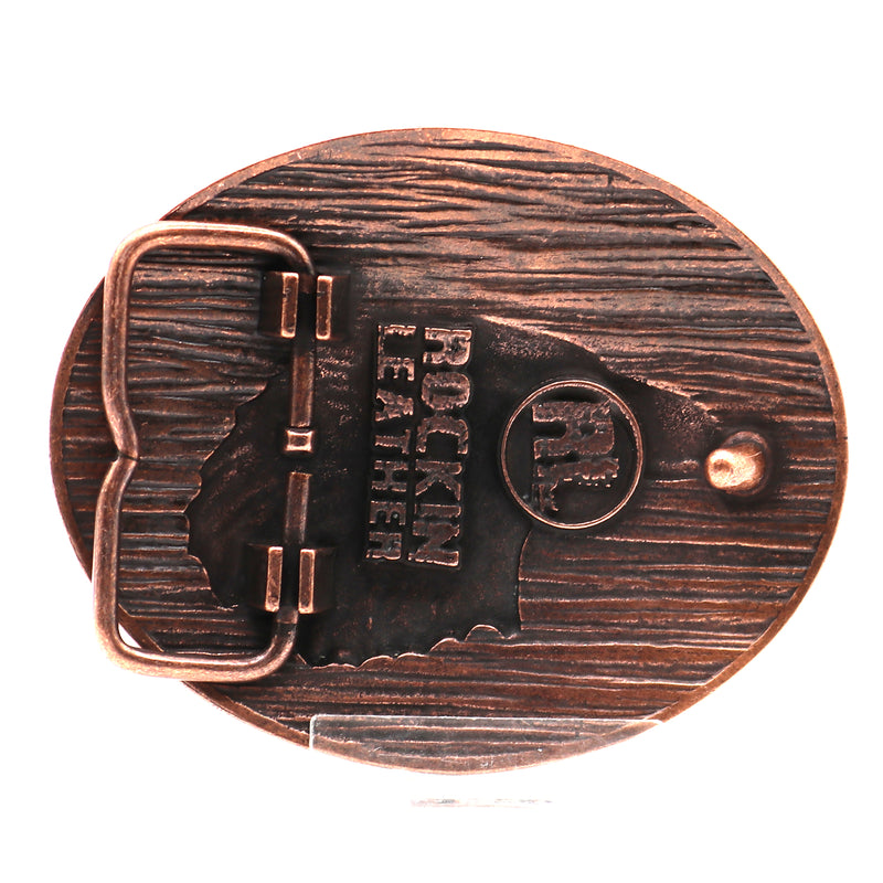 Load image into Gallery viewer, RLB507 - RockinLeather Pewter Eagle Head Belt Buckle
